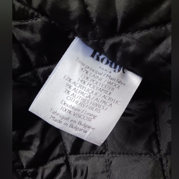 NWOT ROUJE wool Blended Jacket Size 34 - Picture 9 of 10